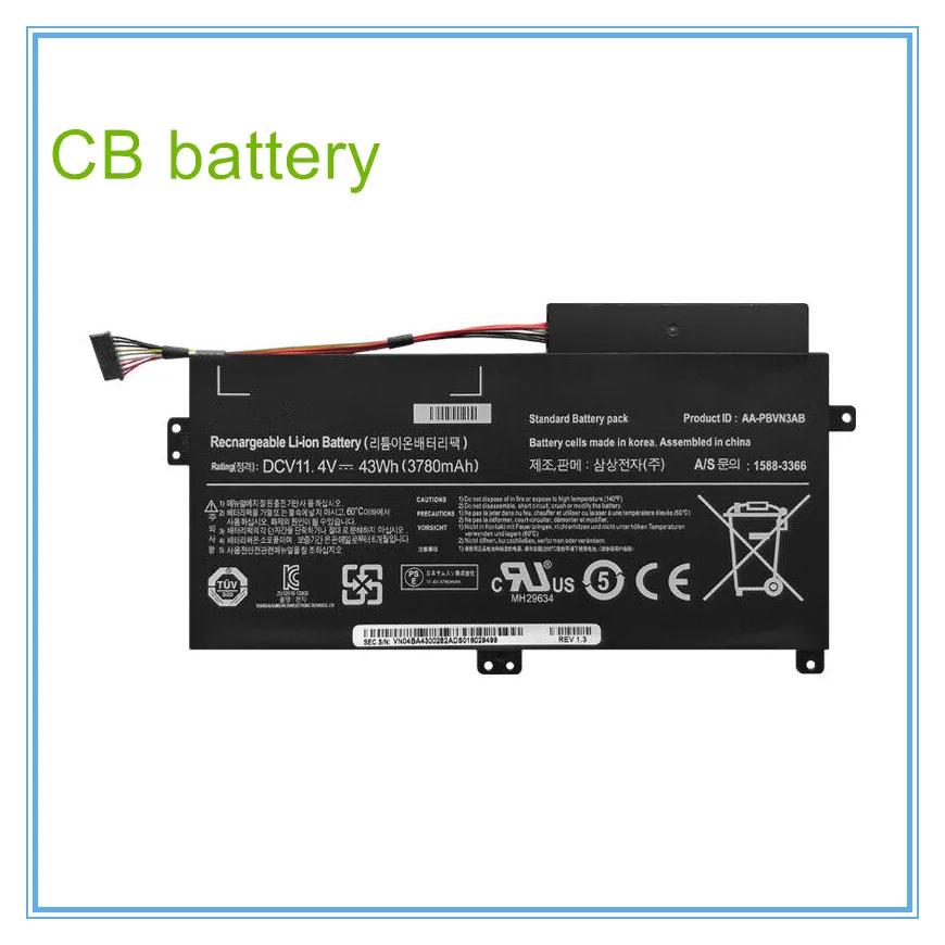 AA-PBVN3AB Аккумулятор для ноутбука NP370R4E NP370R5E NP370R5V NP450R4E NP450R5E NP450R4V NP450R5V NP470R5E NP510R5E