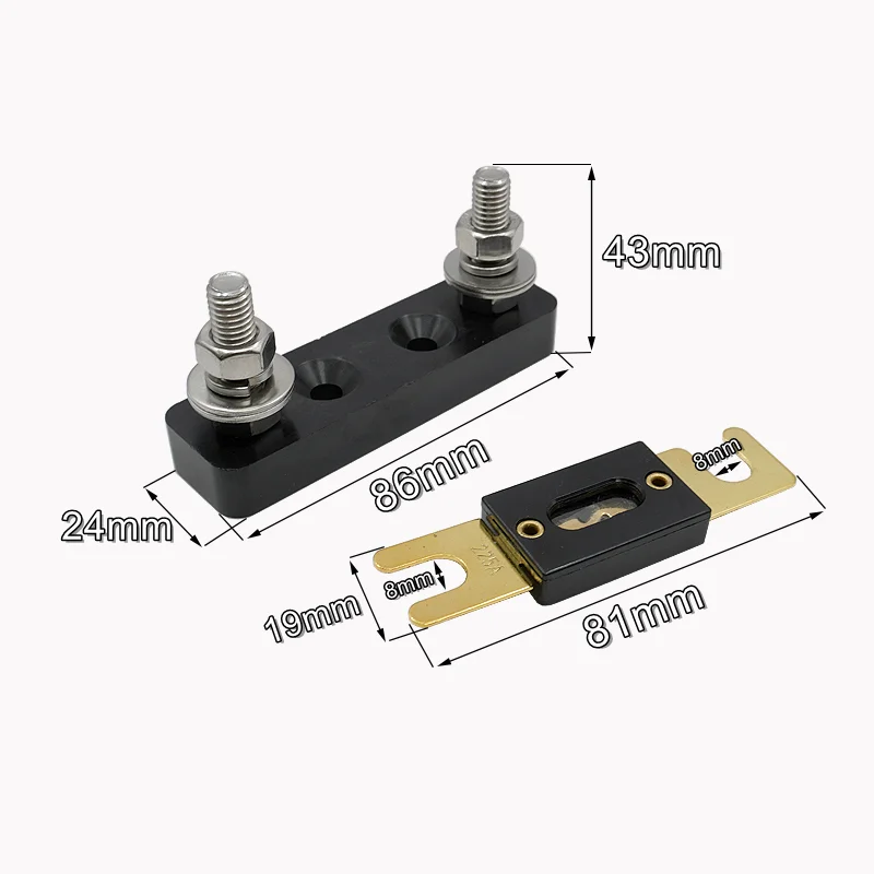 

1Набор Держатель Автомобильного Предохранителя ANL C Болтовым Креплением 30A 40A 60A 80A 100A 125A 150A 200A 225A 250A 300A 400A 500A AMP