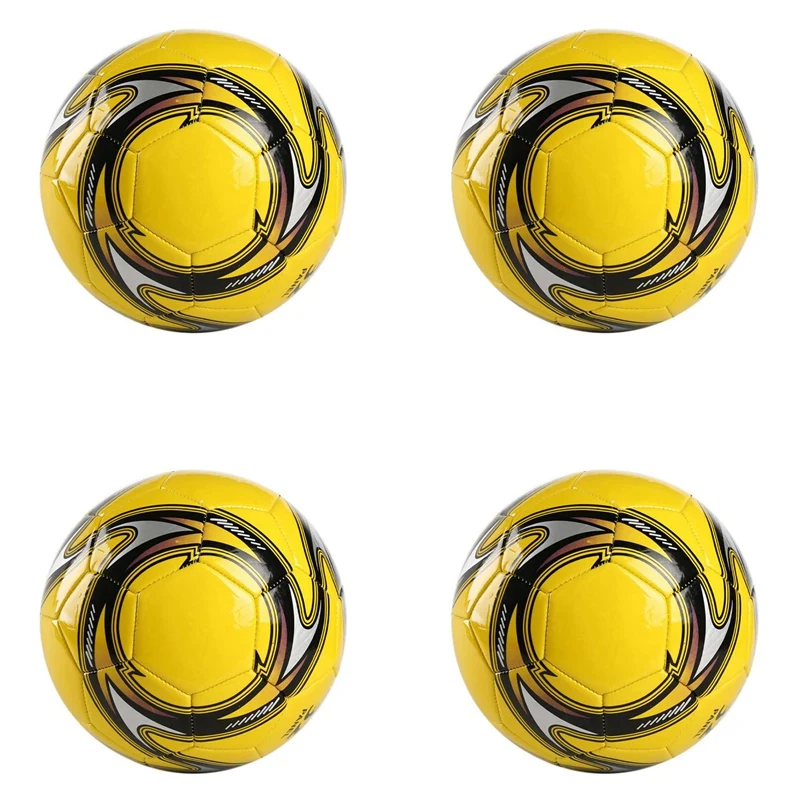 

4 шт., кожаный футбольный мяч, Размер 5