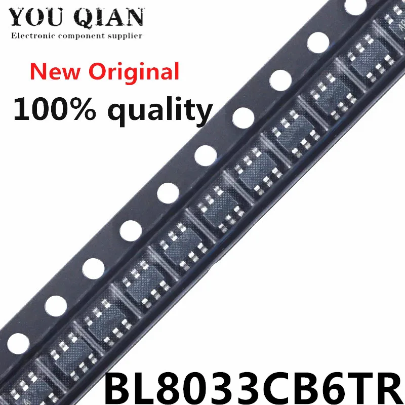 

(5piece)100% New BL8033CB6TR BL8033 GN70 GN.. sot23-6 Chipset