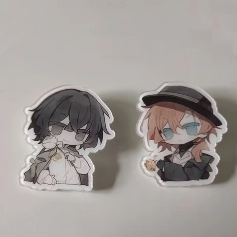 Броши аниме Bungo Stray Dogs Dazai Osamu Nakahara Chuya