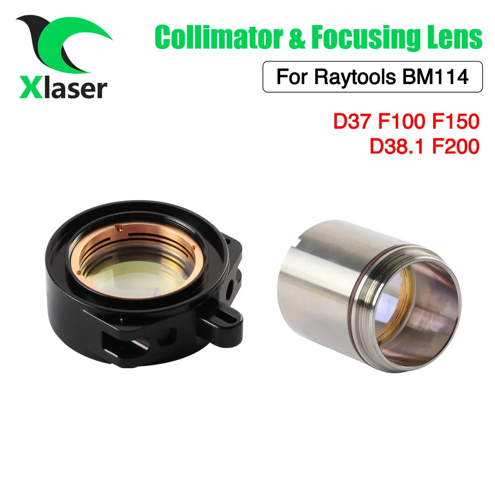 XLaser Raytools BM114 Коллиматорная и фокусирующая линза D37 F100 150 D38.1 F200 для 114S Волоконная