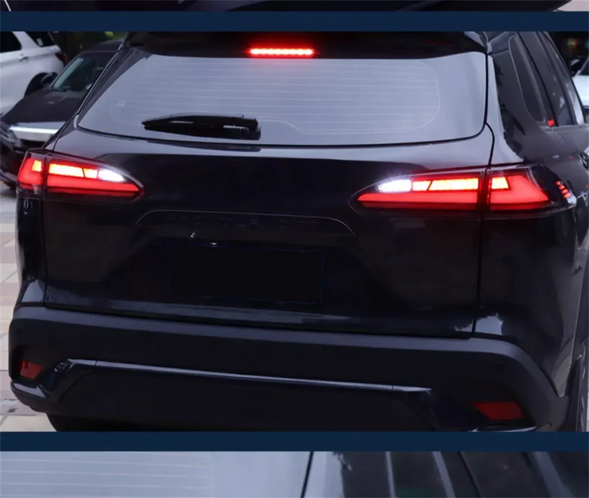 Фото Светодиодные задние фонари для Toyota Frontlander Corolla Cross 22-23: стоп-сигнал, фонарь заднего хода, указатель поворота, 2 шт. №4