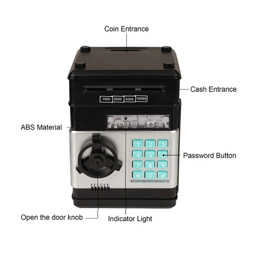 Электронная Копилка Di &amp zi банкомат с паролем копилка для денег монет сохранения
