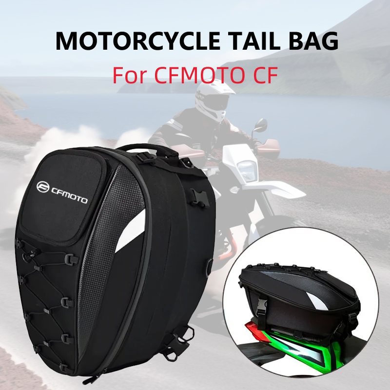 

Motorcycle Tail Bag For CFMOTO CF650 650NK 400NK 250NK 400GT 650MT Waterproof Large Capacity Multifunction Helmet Motocross
