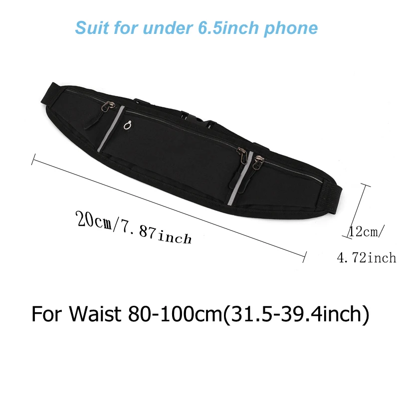 Сумка для бега унисекс поясной ремень легкая спортивная летняя сумка