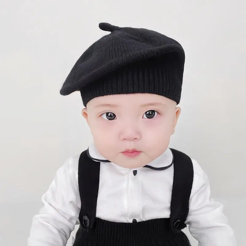 Baby Hat Winter and Autumn Beret Woolen Cap Four Seasons Male Female Newborn Knitted Small Month Old |