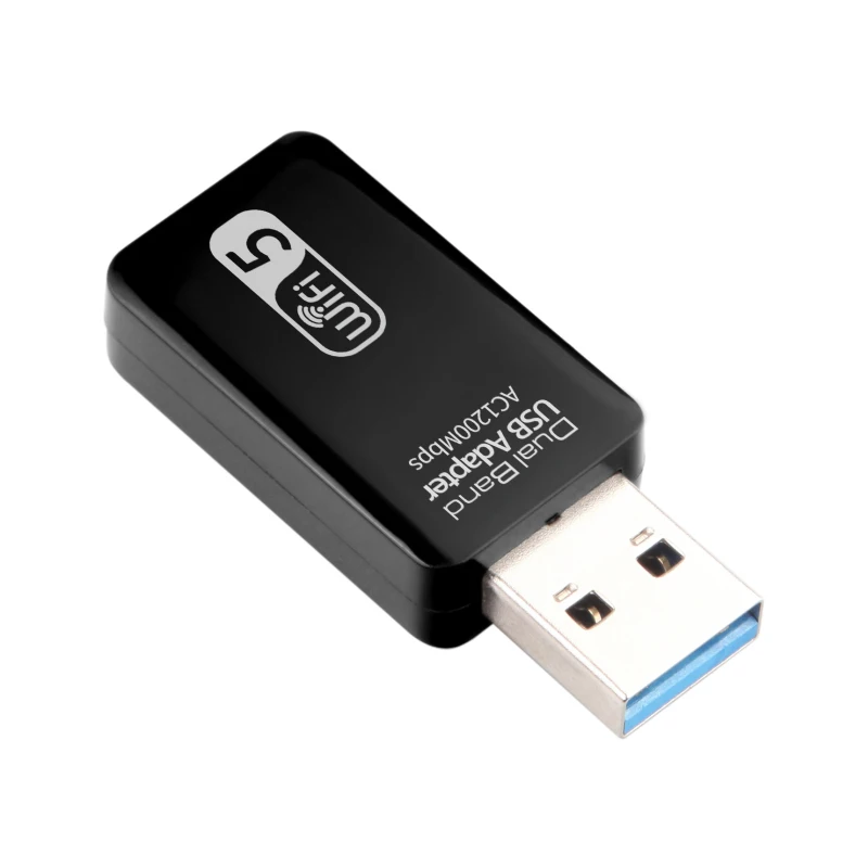 

Usb-приемник для ПК, Wi-Fi, беспроводной адаптер, фотоадаптер, новый адаптер 1200 Мбит/с, сетевая карта 2,4, 5 ГГц, беспроводной адаптер, черный
