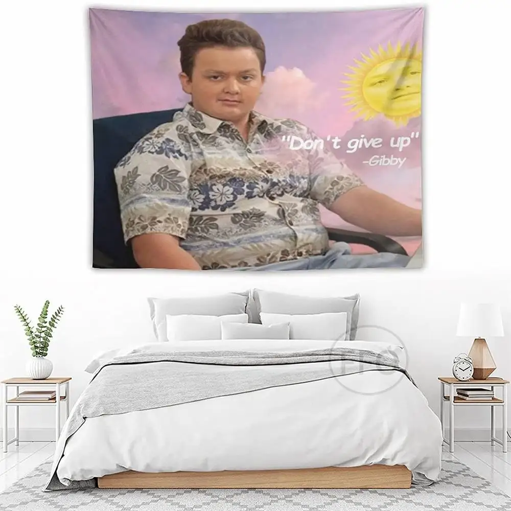 Noick Gibby из icpearl гобелен Настенный декор Fuuny Meme эстетические гобелены коврик для