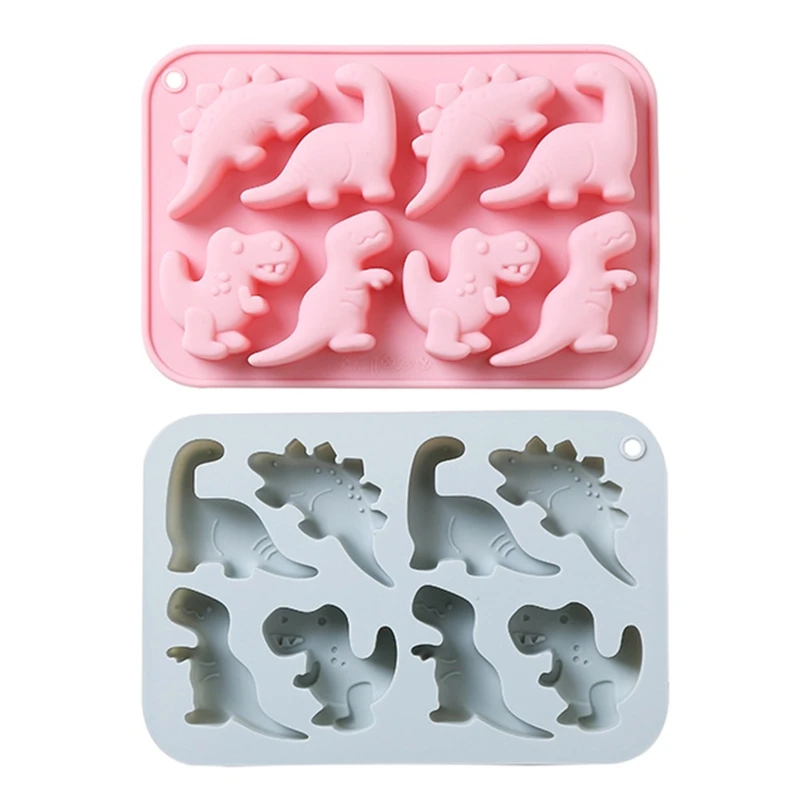 

F2TE Cartoon Dinosaur Cake Silicone Moulds DIY Crystal Epoxy Chocolate Baking Mould Cake Molds for Desserts Jelly Dome Mousse