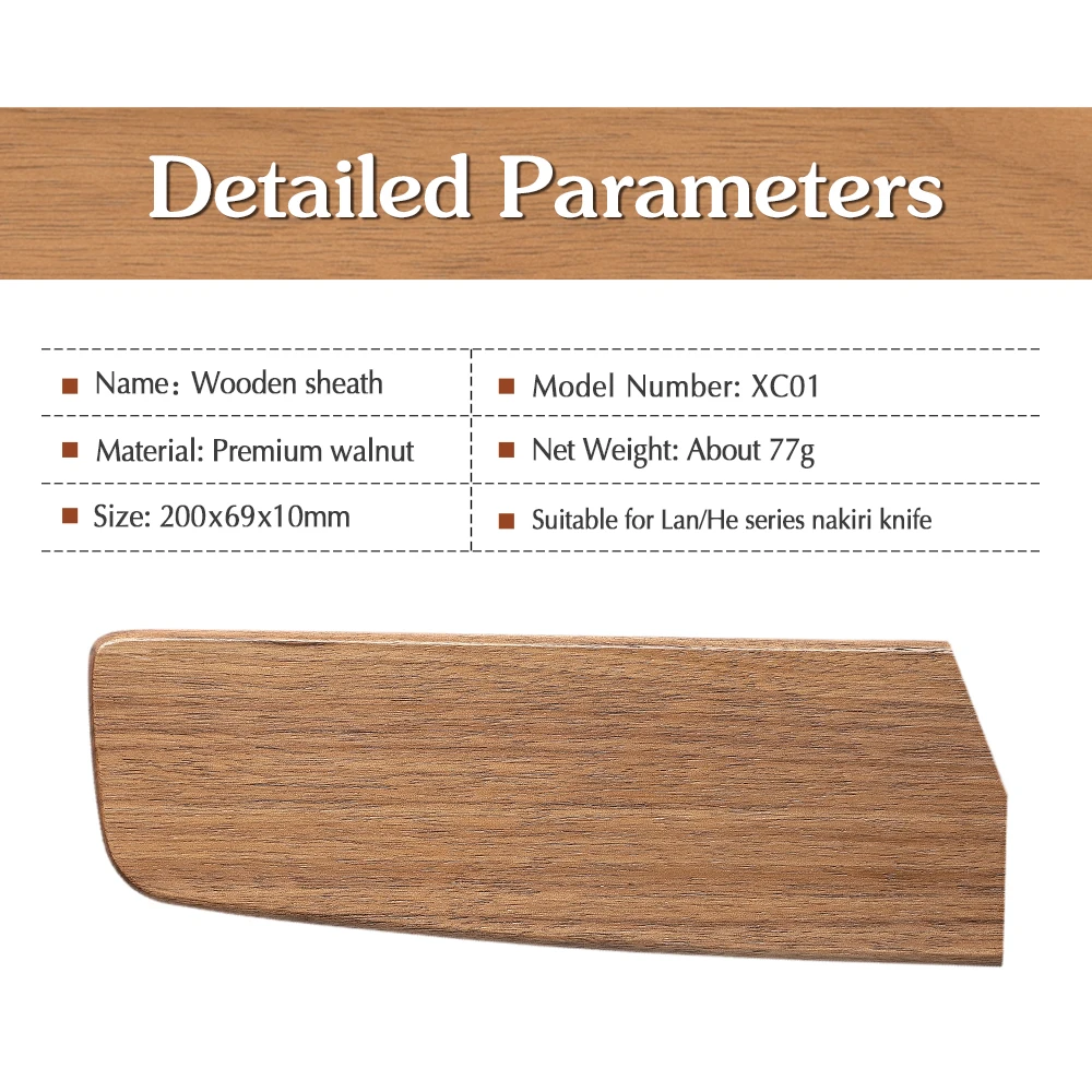 

Деревянный чехол для ножа HEZHEN из орехового дерева