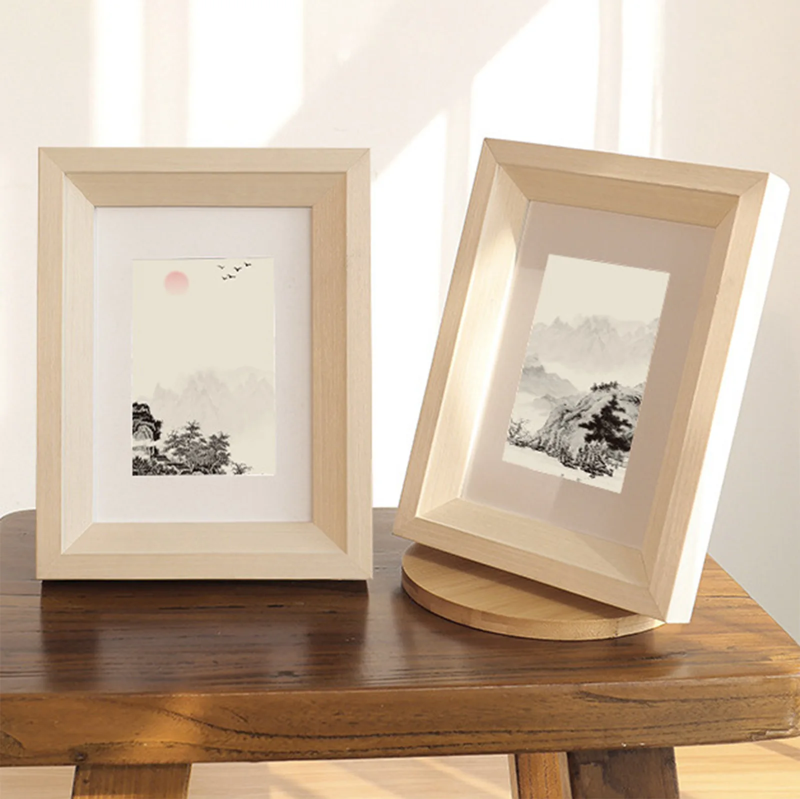 

Wooden Photo Picture Frame Poster Frames Black White Oak Walnut Photo Frame Picture Frame Desktop Ornament Home Decor 15x10cm