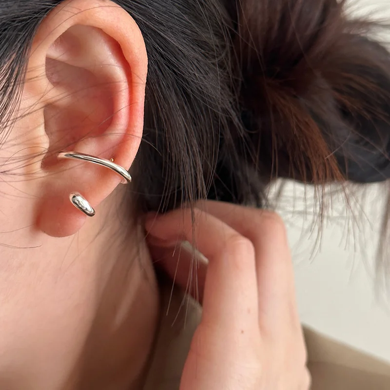 

Женские двухслойные серьги-Клипсы из серебра 925 пробы, 0169 г