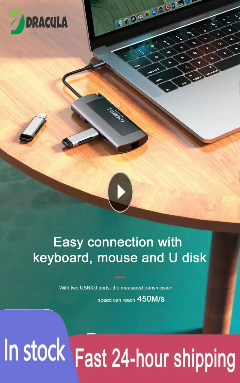 

M.2 NGFF Hard Disk Box + Docking Station 6-in-1 NGF Mobile Storage Dock Type-C Multiport Type C USB-C Adapter For Macbook Air