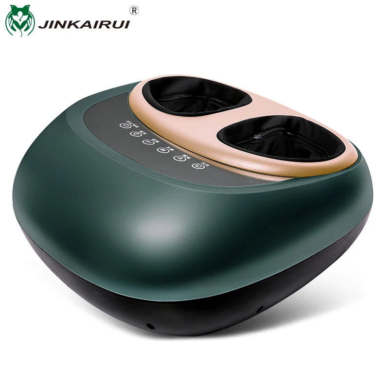 Jinkairui-máquina eléctrica de masaje de pies, masajeador Shiatsu de aire profundo para el cuidado de la salud, terapia de calefacción por infrarrojos, antiestrés