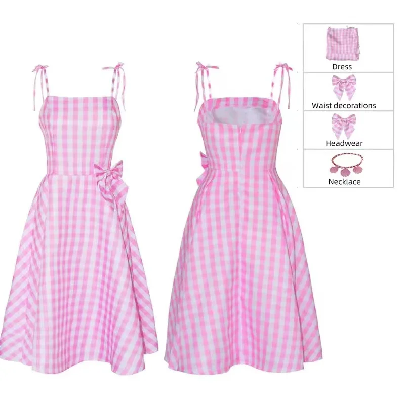 Новинка костюм для косплея из фильма женщин мужчин детей Платье Марго