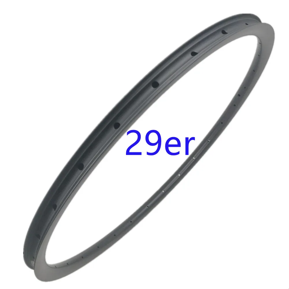 

32H Carbon MTB Rim 29er Carbon Rim Asymmetric Mountain Bicycle Carbon Rim Disc Brake MTB Rim 28x25mm Tubeless MTB Bike Rim