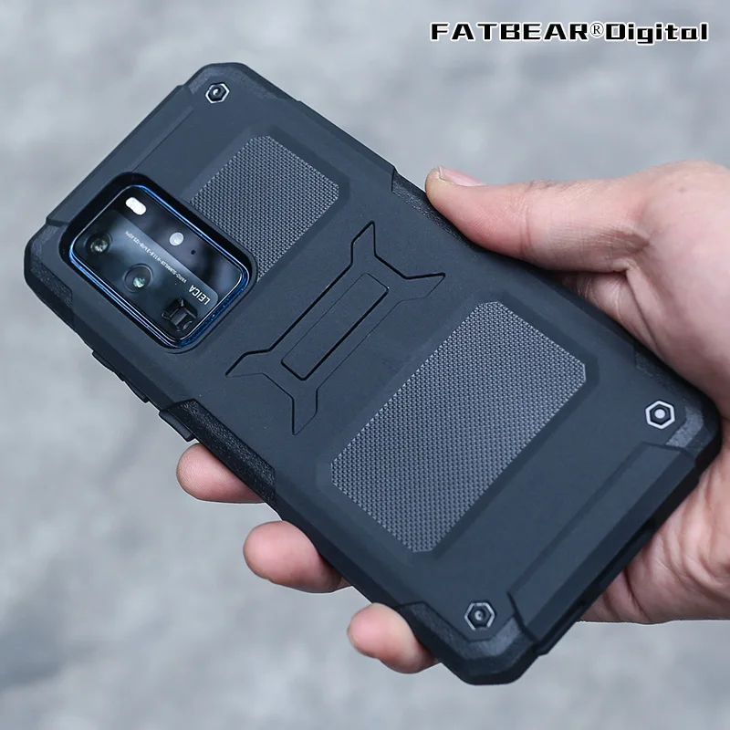 

FATBEAR Tactical Military Grade Rugged Shockproof Armor Buffer Shell Skin Case Cover for HUAWEI P40 P40Pro P40 PRO Plus