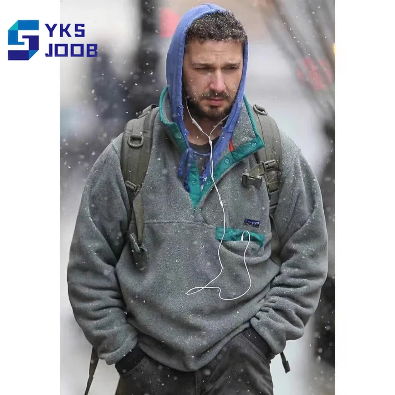 

Men's Pullover Lamb Velvet Jacket Thicken Warm Half Zip Up Jacket Casual Fleece Winter Jacket Tactical Military Coats Sweatshirt