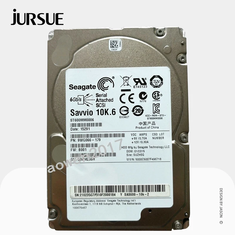 

FOR SEAGATE ST600MM0006 600GB 10k SAS 2.5" SAS 6Gb/s 64MB HARD DRIVE For DELL HP TESTED