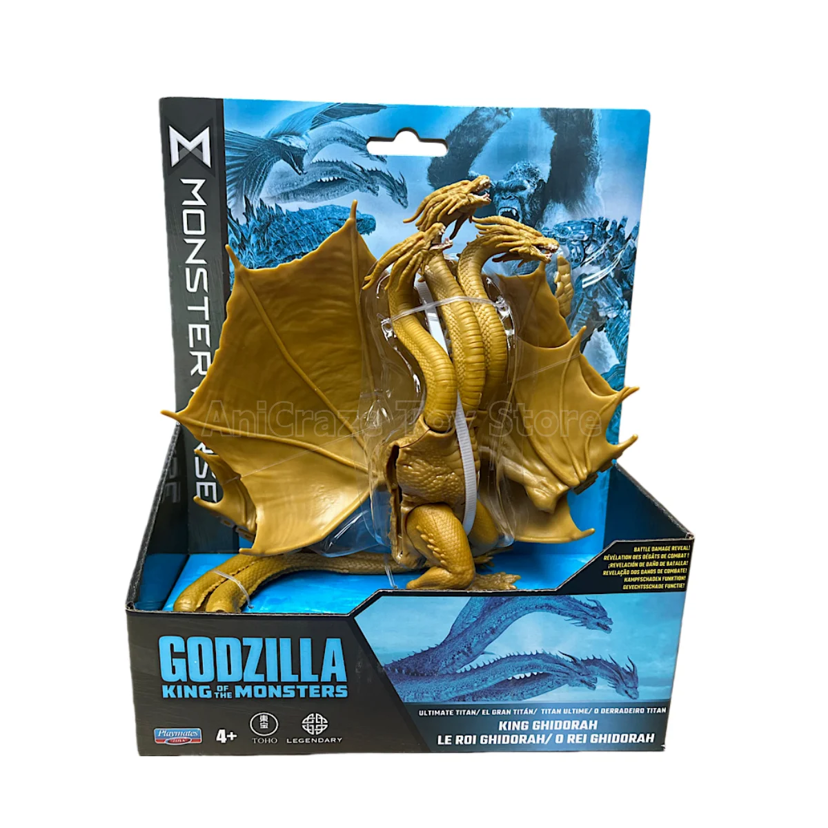 Фигурка Godzilla Vs Kong Ghidorah, изысканная базовая серия Kong, новая империя Godzilla Evolved, подвижные суставы, детская игрушка в подарок (art.: 3920d3d563464) - 3920d3d563464