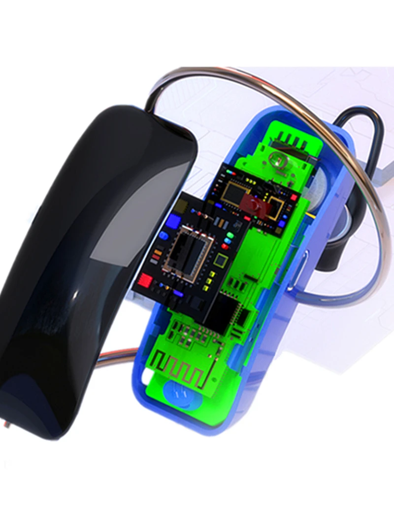 Wireless bluetooth earphone walkies-talkies small radios hanging ear type restaurant hair beauty salon shop mini walkie talkie