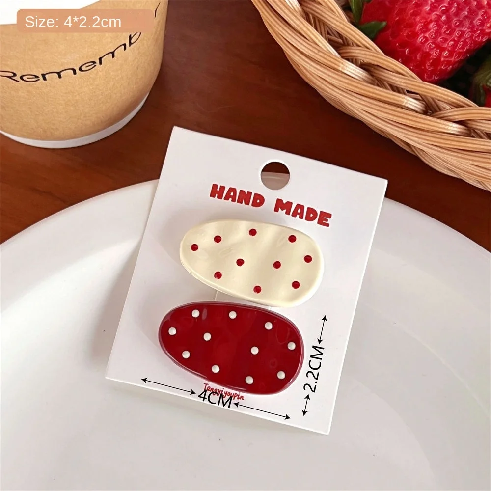 Новинка заколка для волос с бантом красная звезда зажим женский утиной кромкой