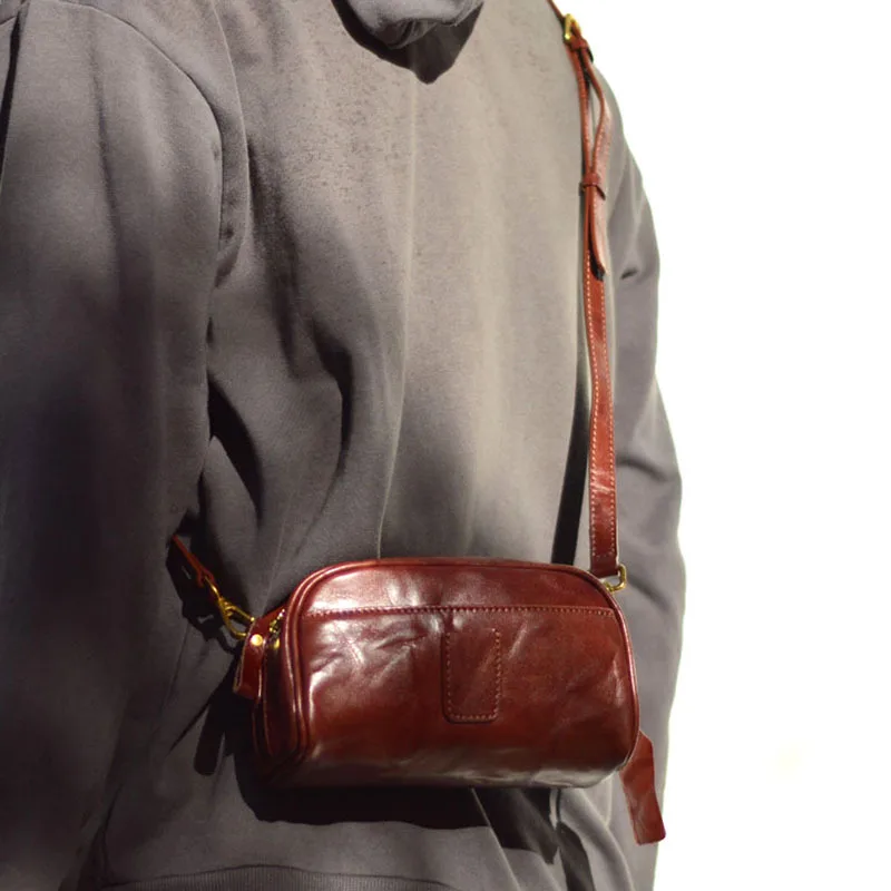 AETOO сумка через плечо из первого слоя воловьей кожи в иностранном стиле винтажная