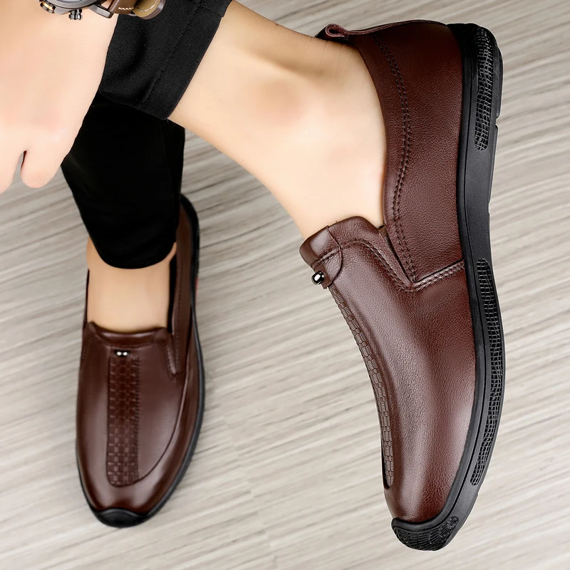 

Men Leather Casual Shoes Comfortable Loafers Men Shoes 2022 New Male High Quality Outdoor Walking Casual Loafers Men Sneakers