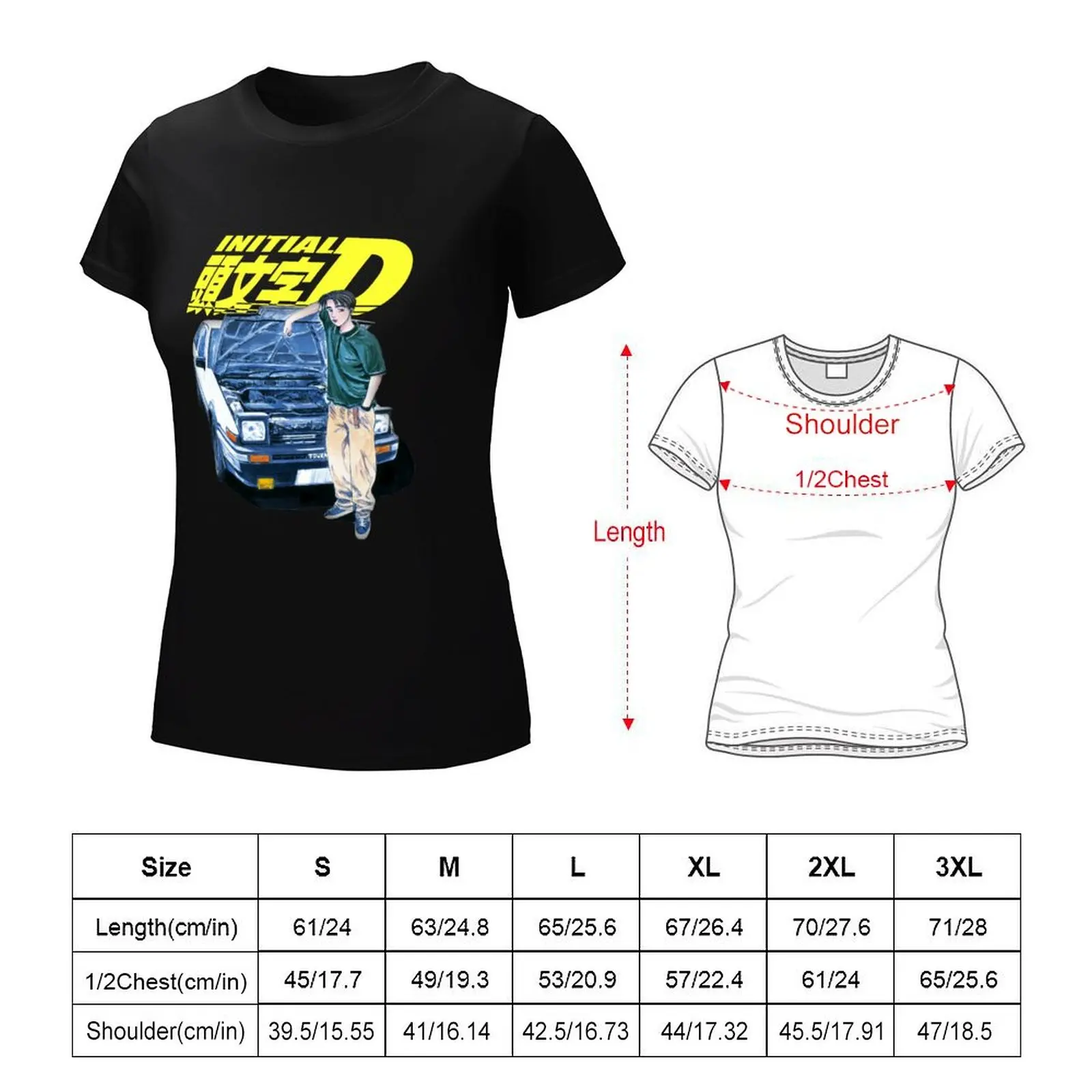 Футболка Initial D Fujiwara AE86 с принтом манги эстетическая одежда в стиле хиппи