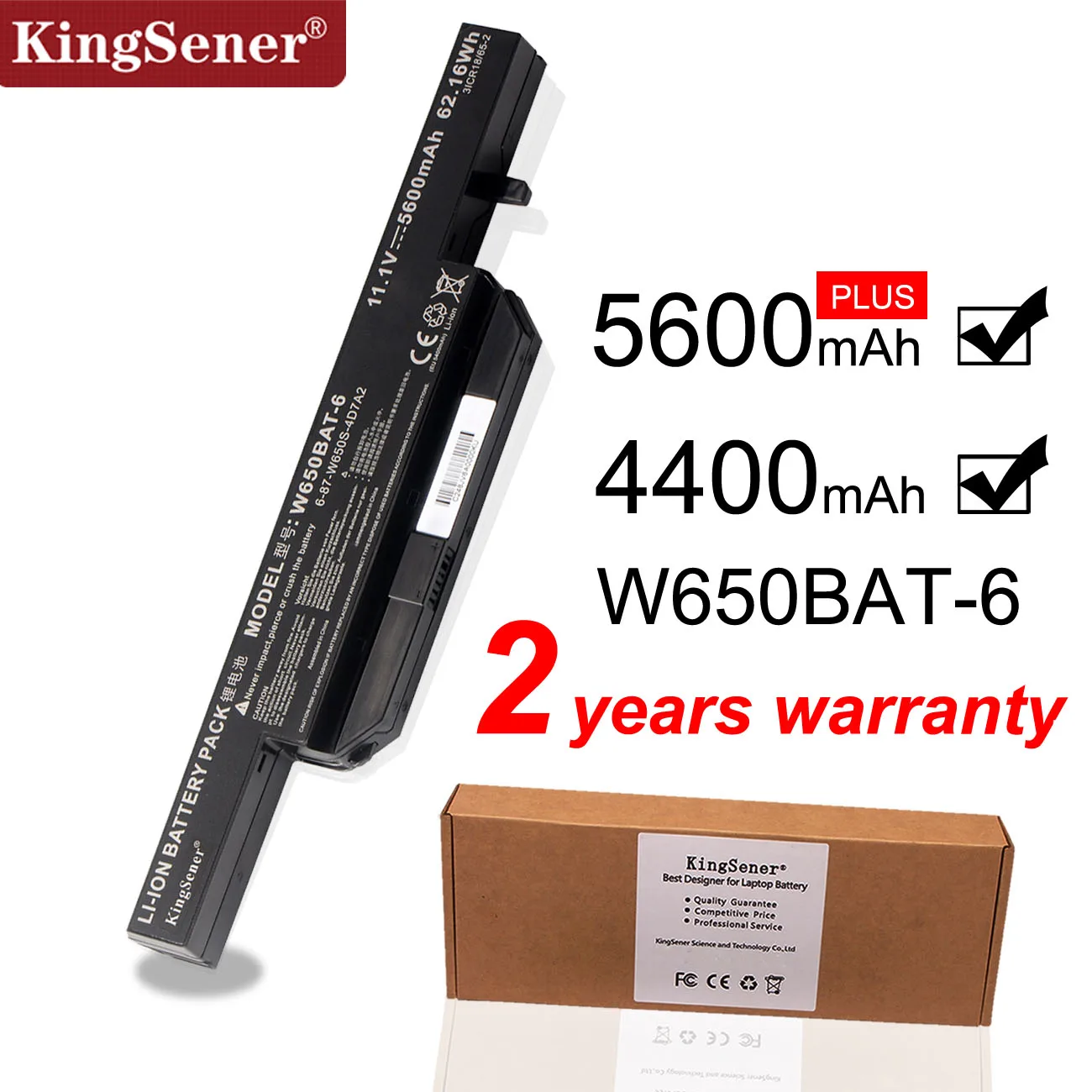 Kingsener-bateria para Laptop Nova para Hasee K610c K650d K750d K570n K710c K590c K750d G150s G150tc G150mg W650s Baterias p/ laptop