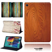 tablet case for samsung galaxy tab s6 lite 10 4tab s4 tab s5e tab s6 10 5 tab s7 11 anti cratch wood series flip cover case