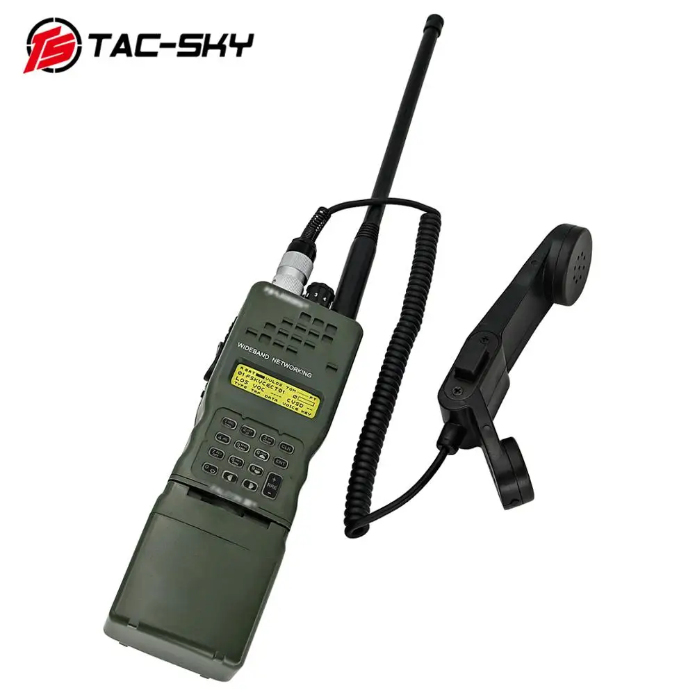 TS TAC-SKY 6 Pin Handheld Speaker Microphone H250 PTT Tactical Military Adapter for AN/PRC 148 152 Walkie Talkie Headphones