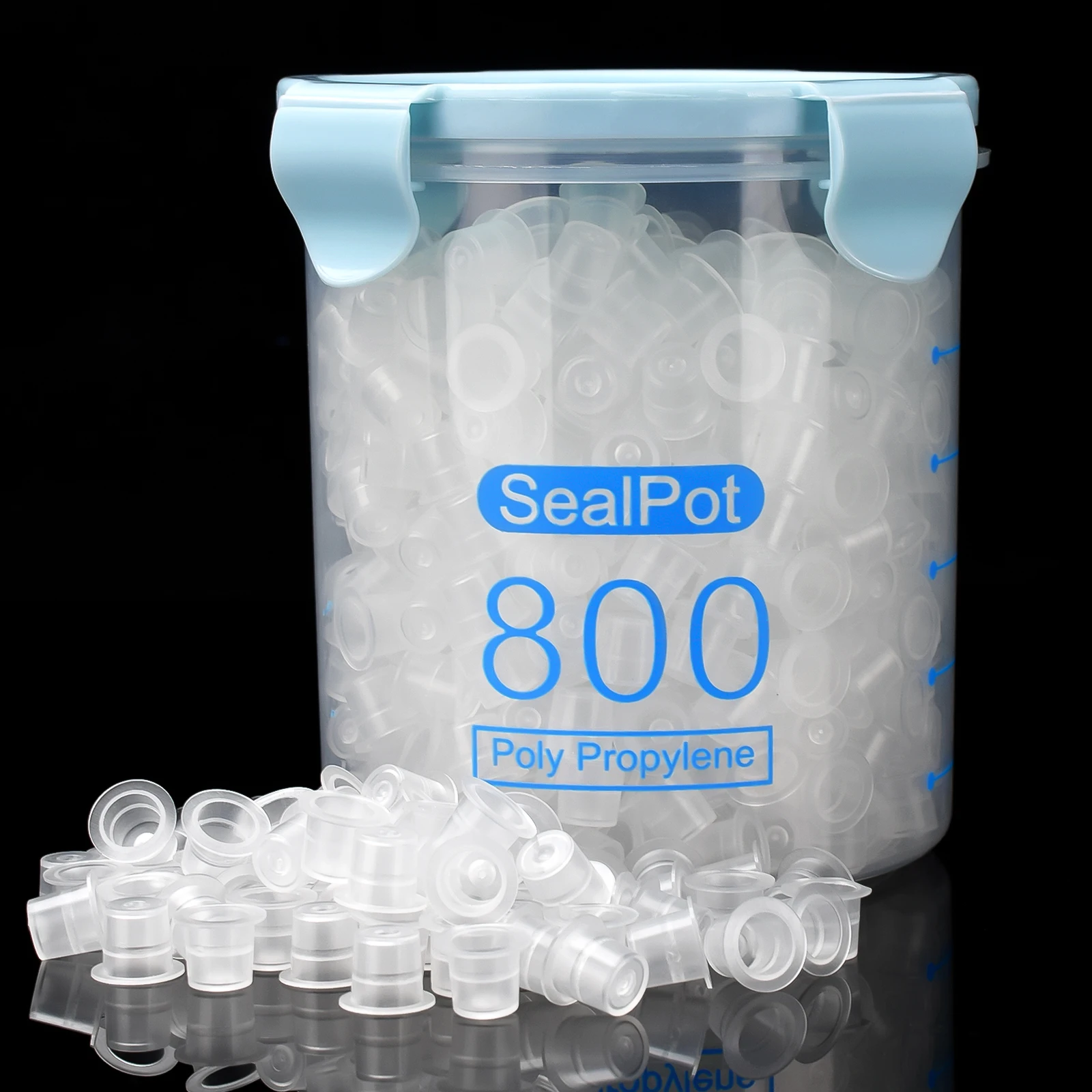 600 шт. колпачки для татуировки с чернилами перманентный макияж контейнером на 800