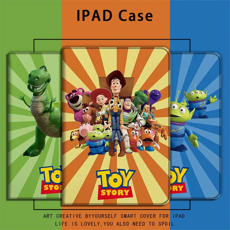 

Чехол с героями мультфильмов «История игрушек» Disney для iPad Pro 11, чехол 2021 2020 для iPad 10,2, чехол для iPad 7, 8, 9 поколения, чехол для iPad Air 4, 3, 2, Mini 5