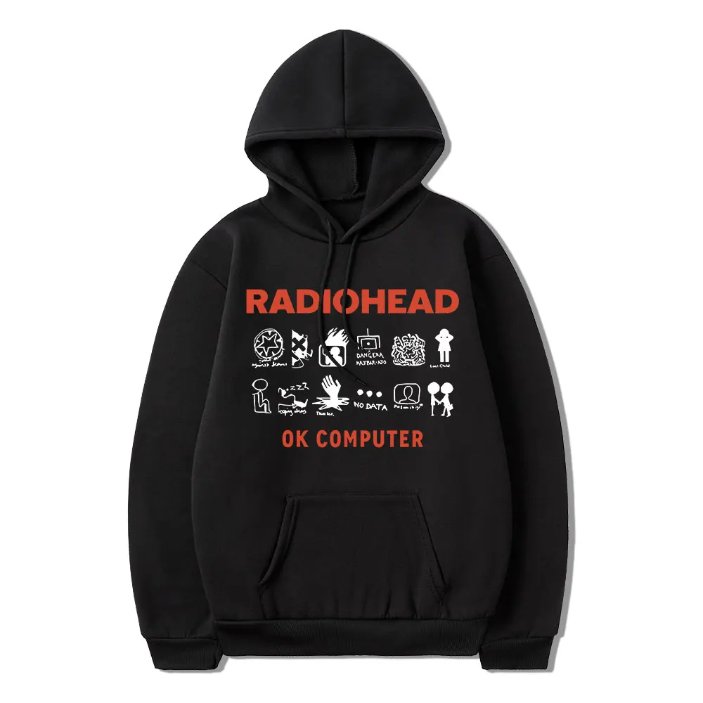 

Radiohead Hoodie OK Computer Music Album Graphics Men's Hip Hop Hooded Sweatshirts Gothic Clothes Tracksuit Streetwear
