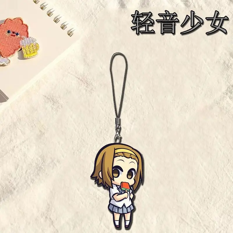 Фото К-ОН! Ремешок для мобильного телефона в стиле аниме Hirasawa Yui, креативные аксессуары «сделай сам», чехол для телефона, изысканный кулон на день рождения, подарки, игрушка №2