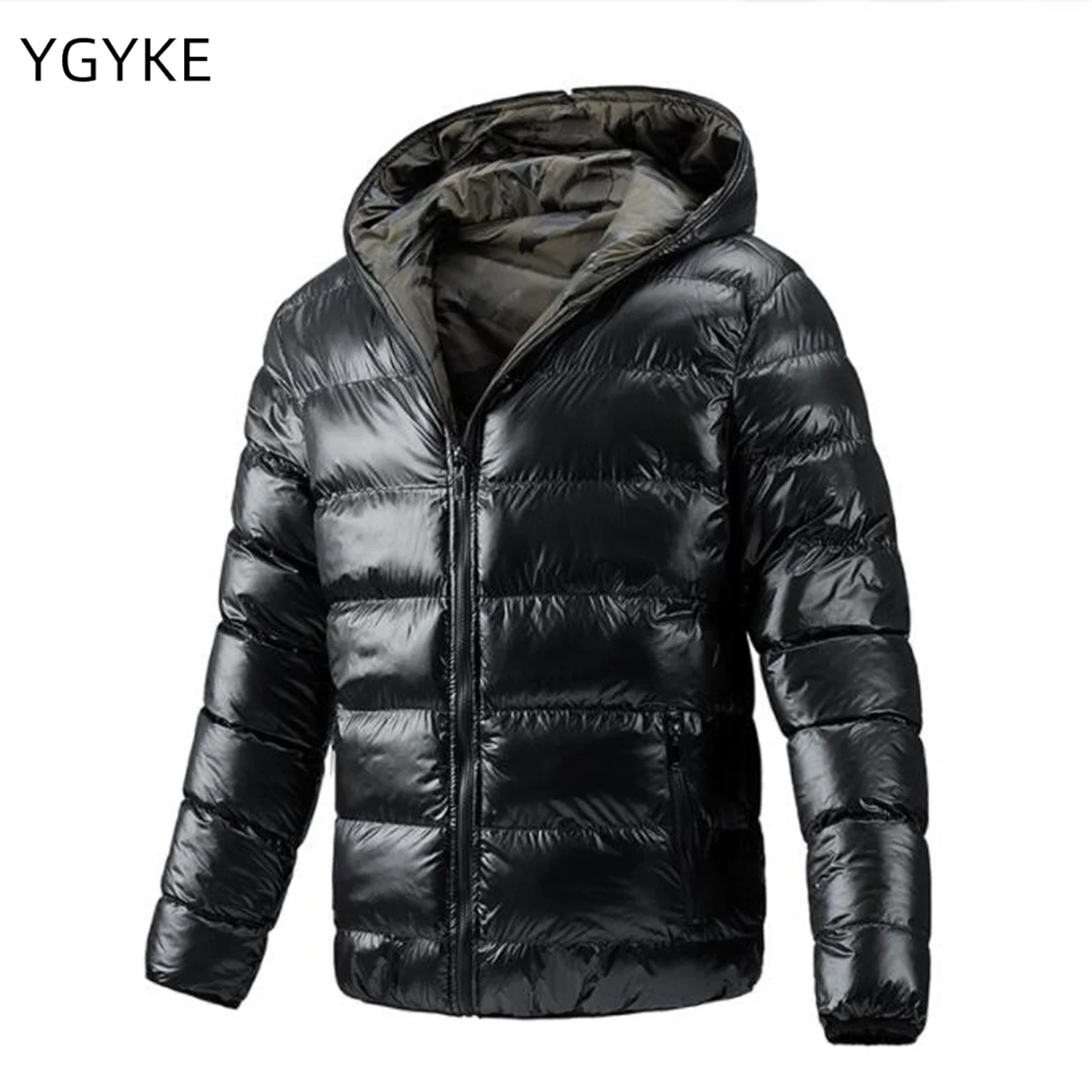 

2022 Winter New Jacket Down Jacket men's Thickened Slim Fit Double-Sided Hooded Trendy Warm Large Size Loose Jacket