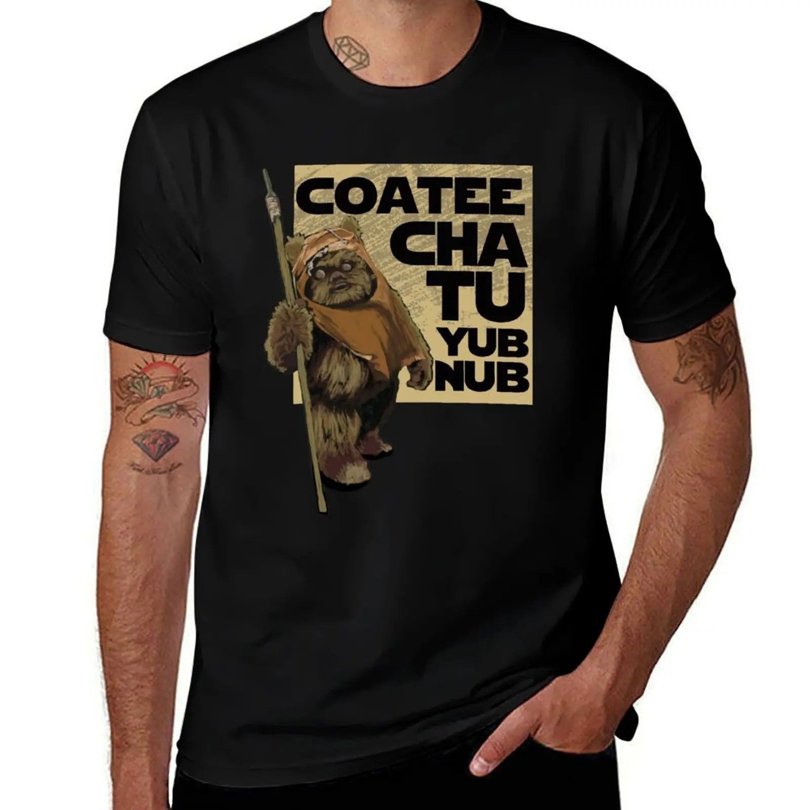Фото Футболка Coatee Chu Tu Yub Nub, мягкая хлопковая футболка большого размера №1