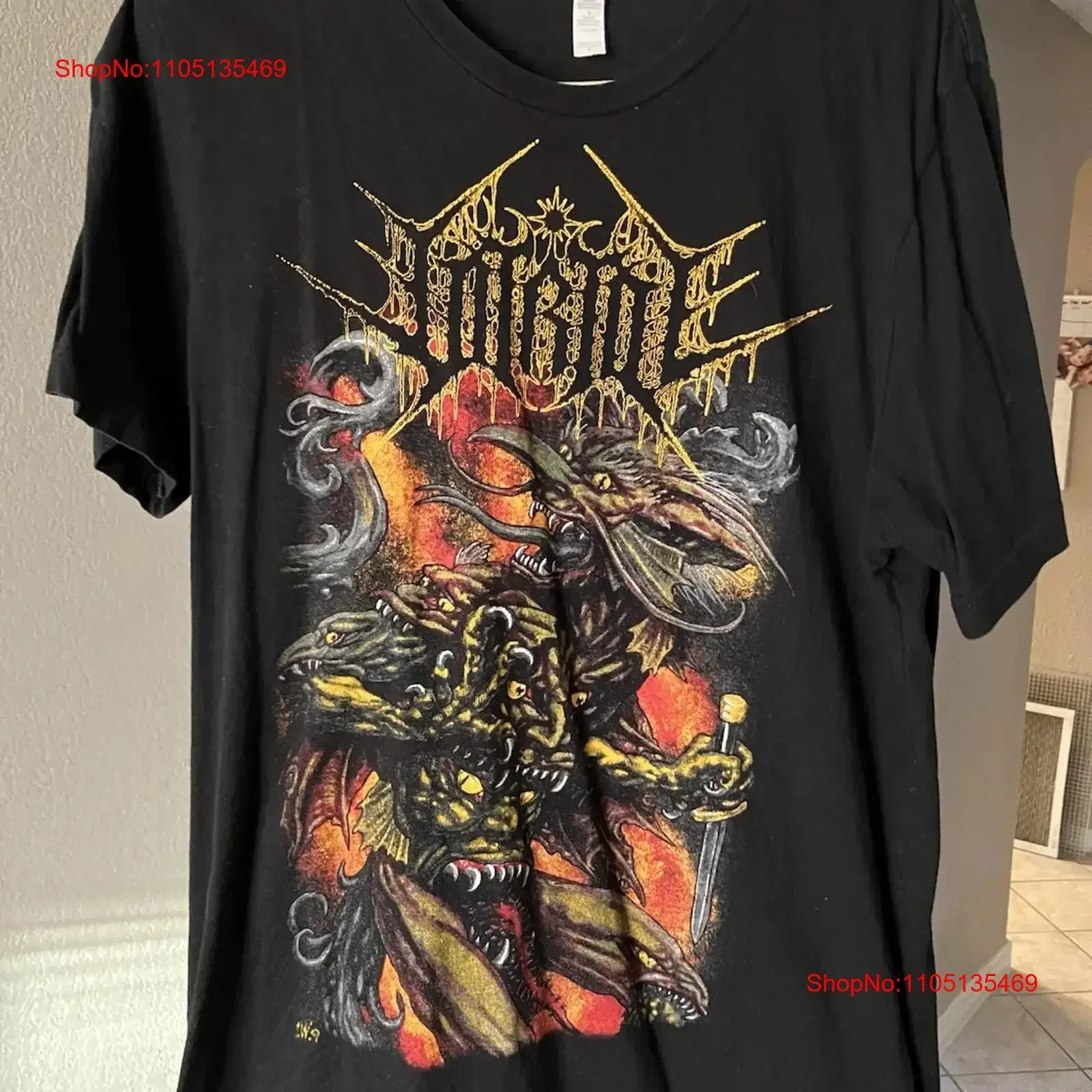 Фото Футболка Vitriol Band Death Metal Техническая мужская L Редкая винтажная стираная уличная одежда Стильная графическая удобная мягкая универсальная №1