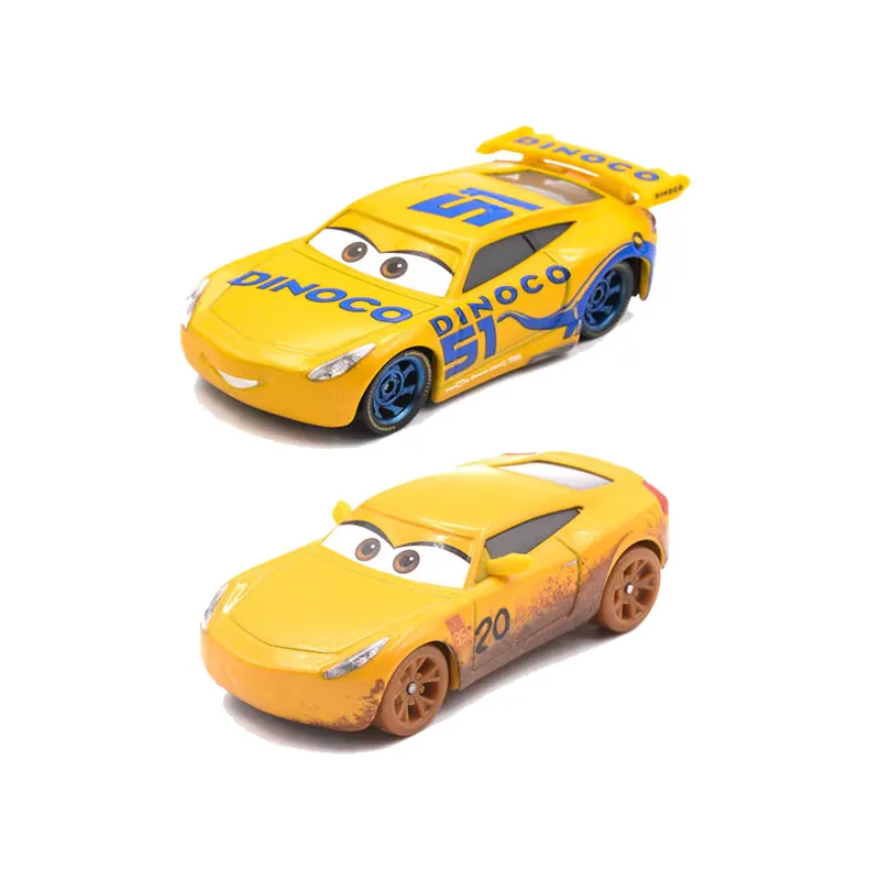 1:55 Metal Alloy Toys Vehicle  Pixar Cars 3 Dinoco Cruz Ramirez No.51 Car Model All Collection images - 6