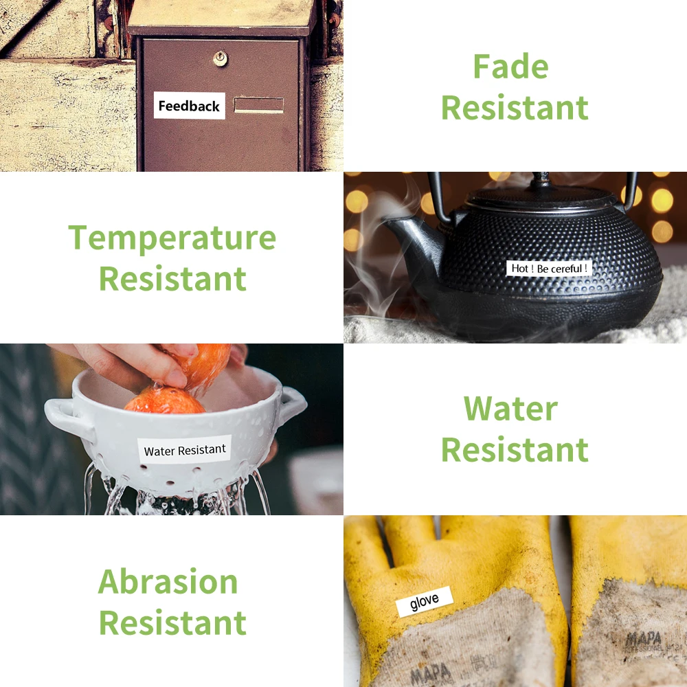 Лента для этикеток 6/9/12/18/24 мм совместимая с этикетировочной машиной Brother Ptouch