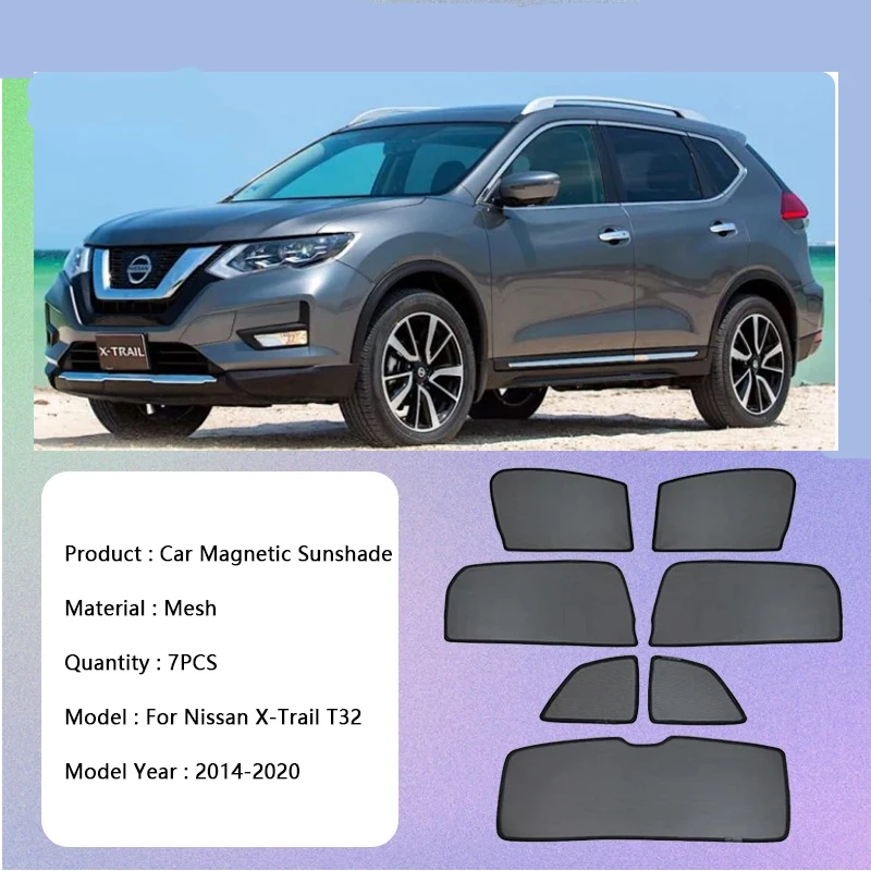 Для Nissan X-Trail X Trail XTrail Rogue T32 2014 ~ 2020 Магнитный солнцезащитный козырек на лобовое
