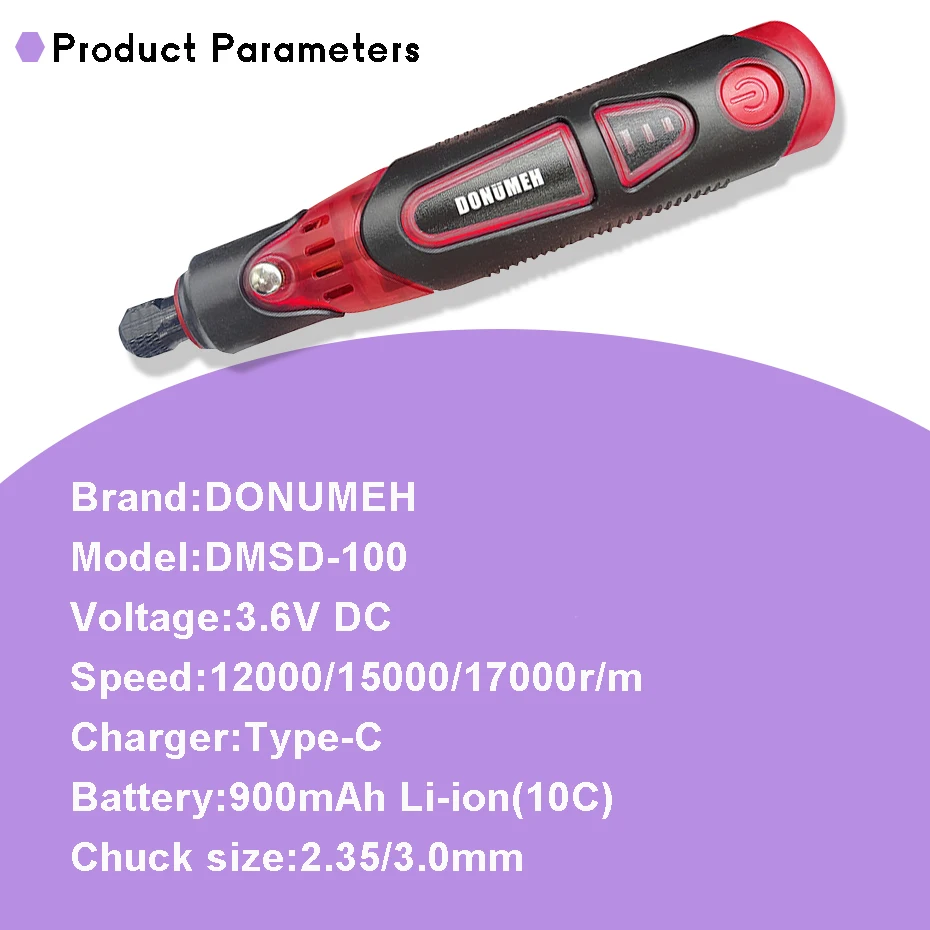 DONUMEH dmsd100 мини ротационный инструмент