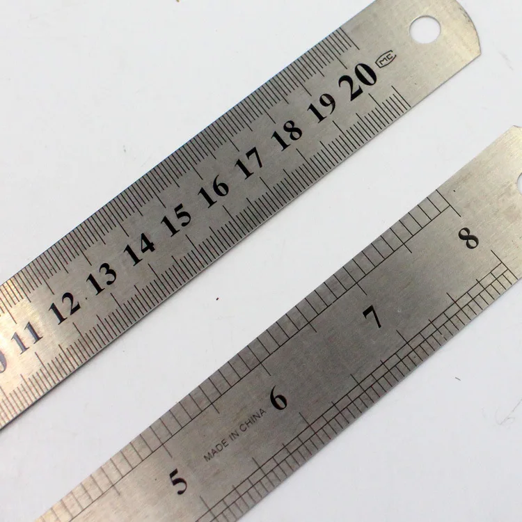 

Sewing Foot Sewing 15cm 20cm 30cm Stainless Steel Metal Straight Ruler Ruler Tool Precision Double Sided Measuring Tool