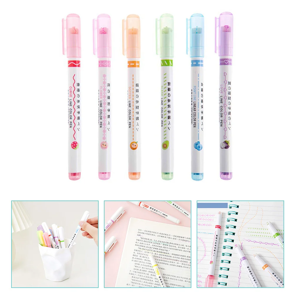 

Markers Highlighters Highlighter Pen Writing Pens T Scrapbooking Liquid Colored Curve Drawing Book Fluorescent Makingpainting