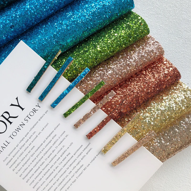 Новинка Радужный 22x30 см A4 лист осенний лес цвет саржа крупная блестящая кожа для