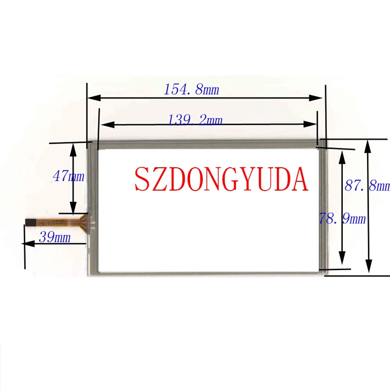 

Новая сенсорная панель 6,2 дюйма 4 линии 155*88 ZCR-0962 сенсорный экран дигитайзер стеклянная панель сенсор