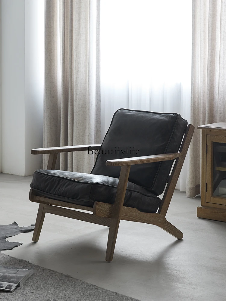 Кресло в американском ретро стиле дизайнерское импортное повседневное кресло из