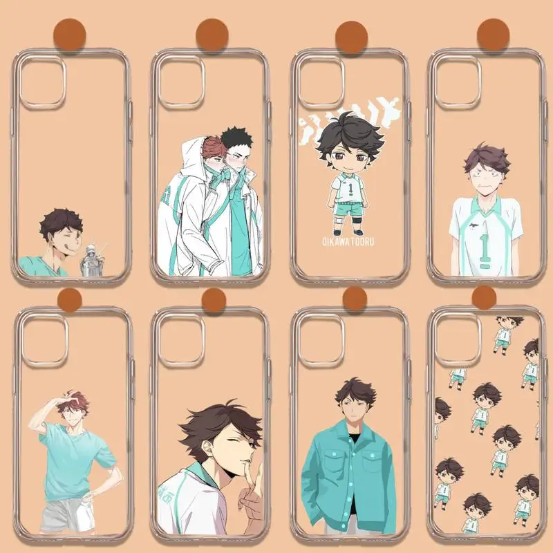 

Haikyuu Oikawa anime Phone Case Transparent soft For iphone 11 13 12 14 x xs xr pro max mini plus